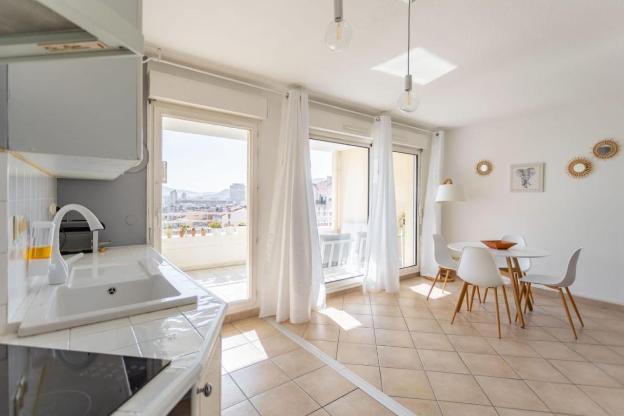 Appartement Standing Marseille 4 pers Clim Parking Exterior foto
