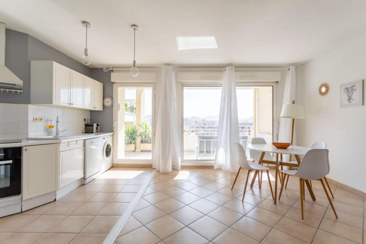 Appartement Standing Marseille 4 pers Clim Parking Exterior foto